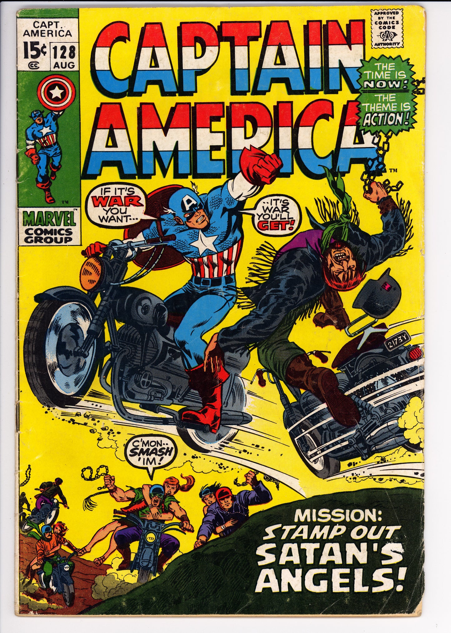 Captain America #128 VG- Marvel (1970) - Stan Lee, Gene Colan Art/Story