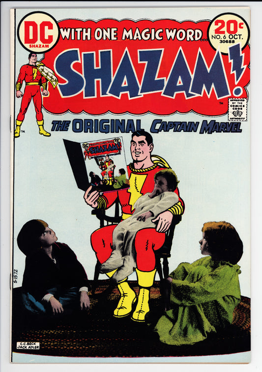 Shazam #6 FN+ DC (1973) - Denny O'Neil, C.C. Beck Art/Story