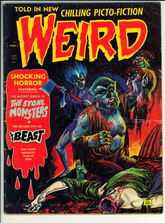 Weird June 1972 VG/FN (Eerie) - Bill Alexander Cover Art