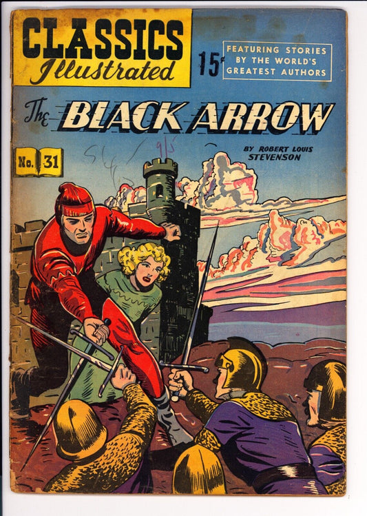 Classics Illustrated #31 FR/GD (1946) - Black Arrow - HRN 64 3rd Print