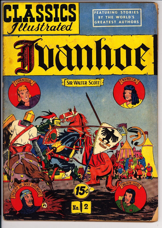 Classics Illustrated #2 VG- (1964) - Ivanhoe - HRN 89 11th Print