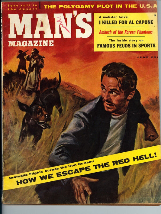 Man's Magazine June (1956) GD - Men's Adventure Pulp Magazine