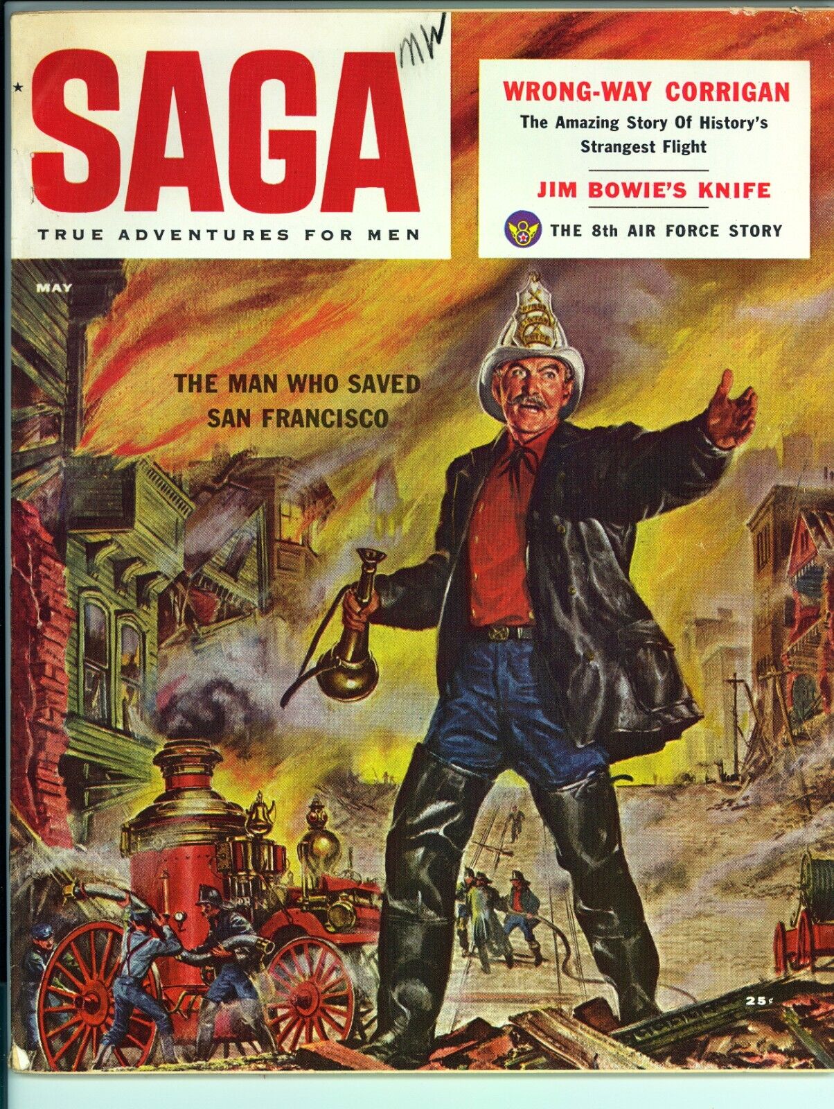 SAGA Magazine May (1956) VG- - Men's Adventure Pulp Magazine