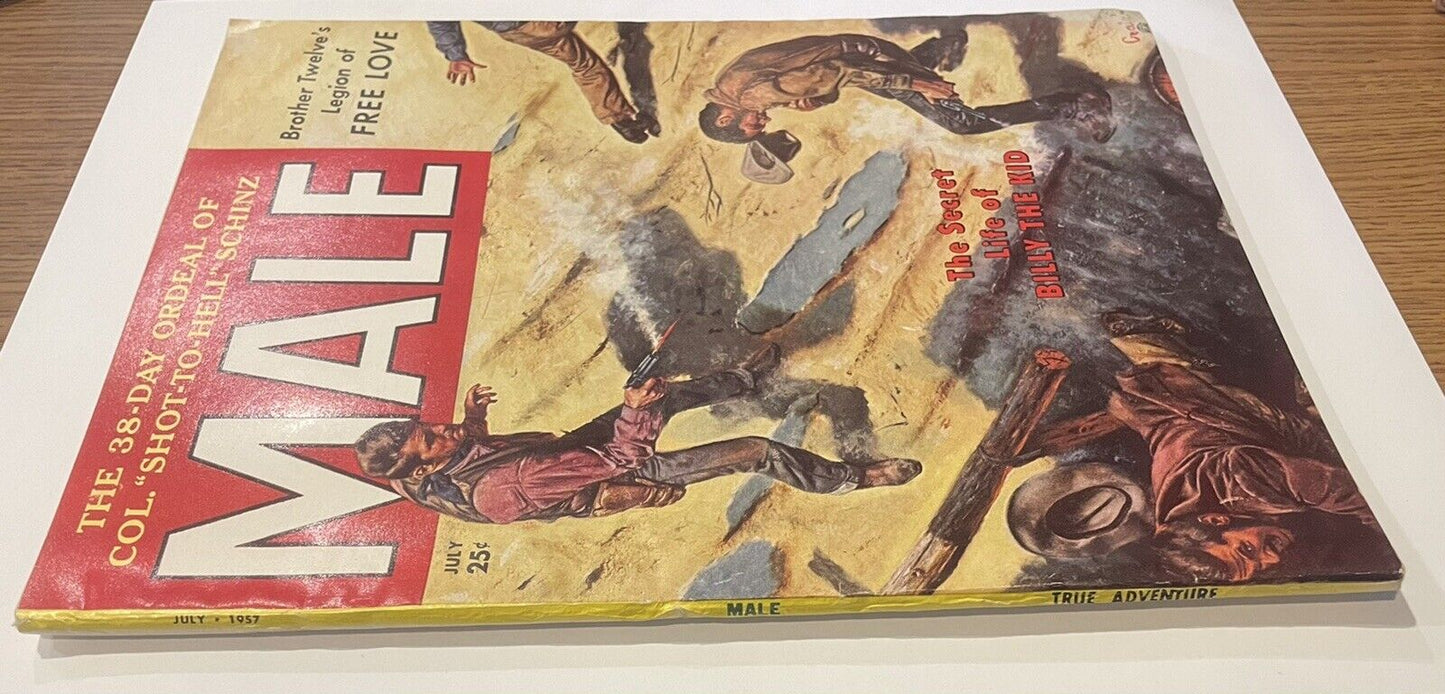 Male Magazine July (1957) VG - Men's Adventure Pulp Magazine