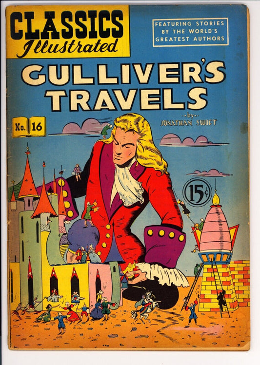 Classics Illustrated #16 GD/VG (1964) - Gulliver's Travels - HRN 78 7th Print