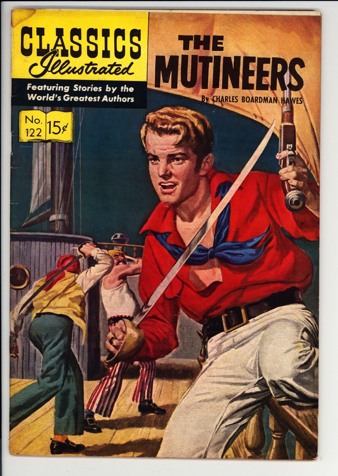 Classics Illustrated #122 VG (1954) - The Mutineers - HRN123 1st Print