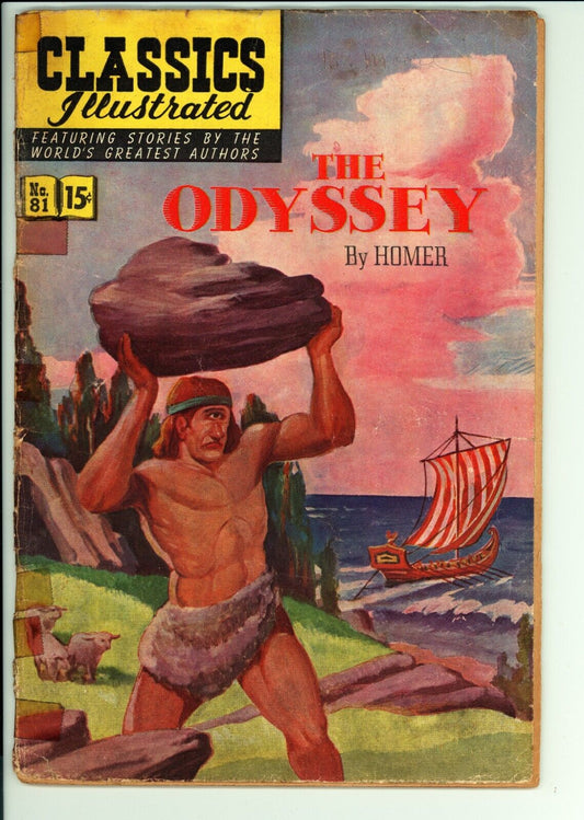 Classics Illustrated #81 GD (1951) - The Odyssey - HRN 82 1st Print