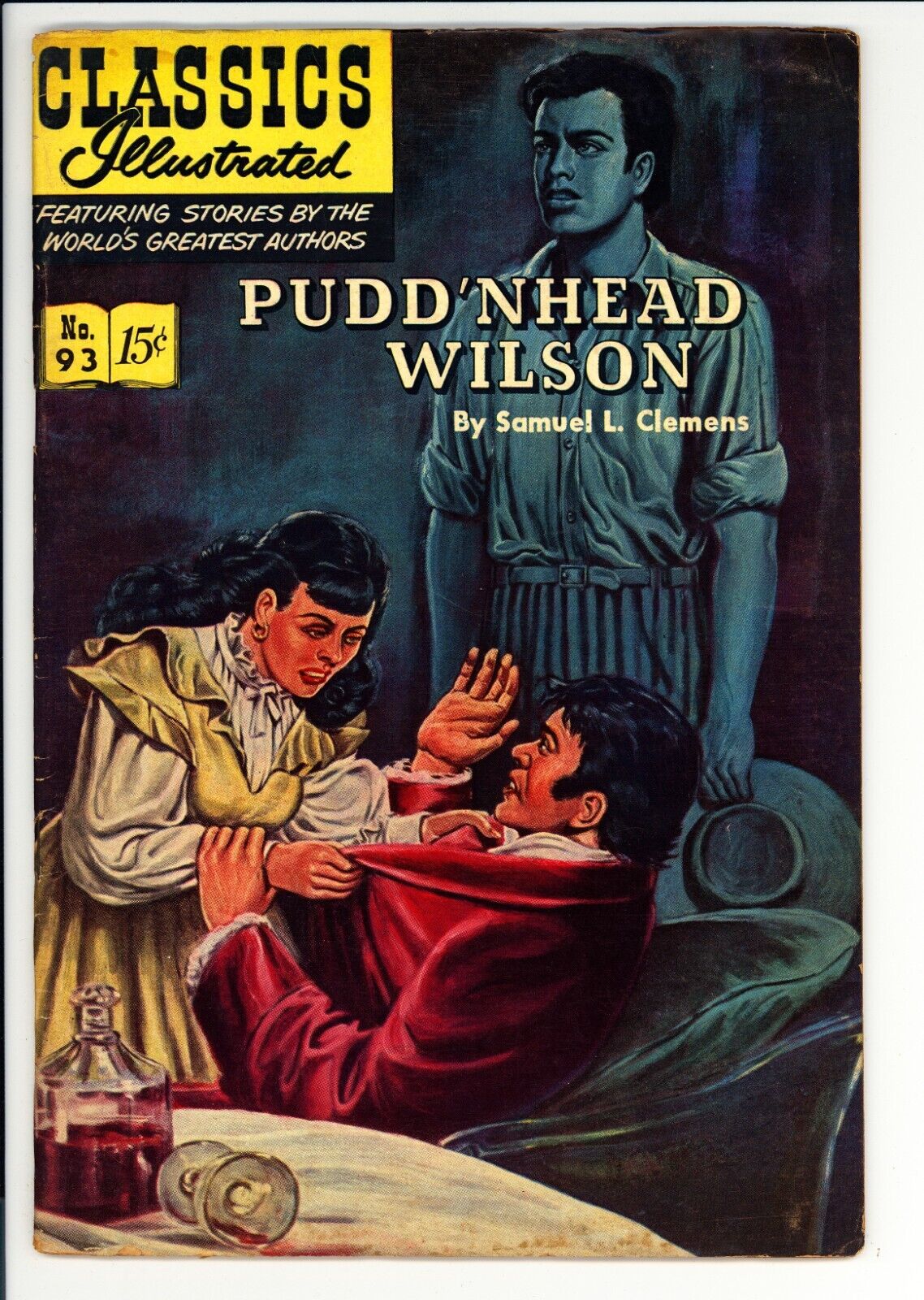Classics Illustrated #93 VG+ (1952) - Pudd'nhead Wilson - HRN 94 1st Print