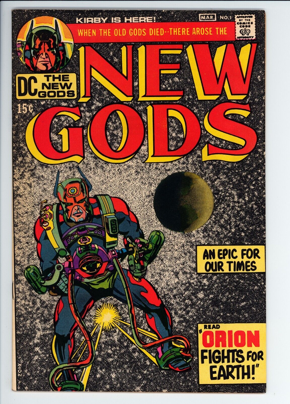 New Gods #1 VF DC (1971) - 1st Appearance Of Orion, Highfather, Metron & Others