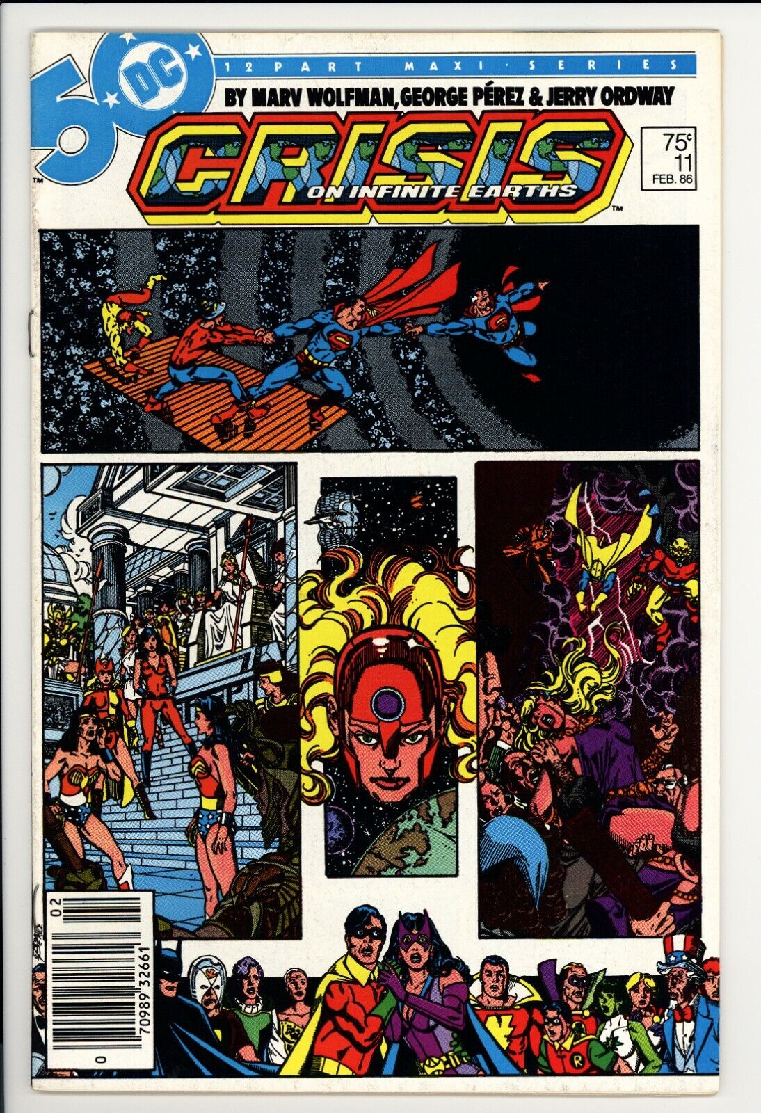 Crisis On Infinite Earths #11 FN-VF DC (1986) -Newsstand