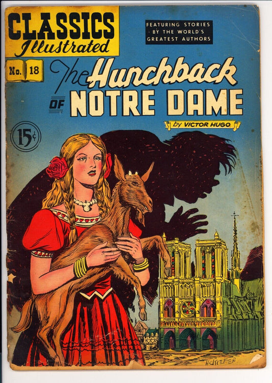 Classics Illustrated #18 FR  (1946) - Hunchback Of Notre Dame - HRN 78 7th Print