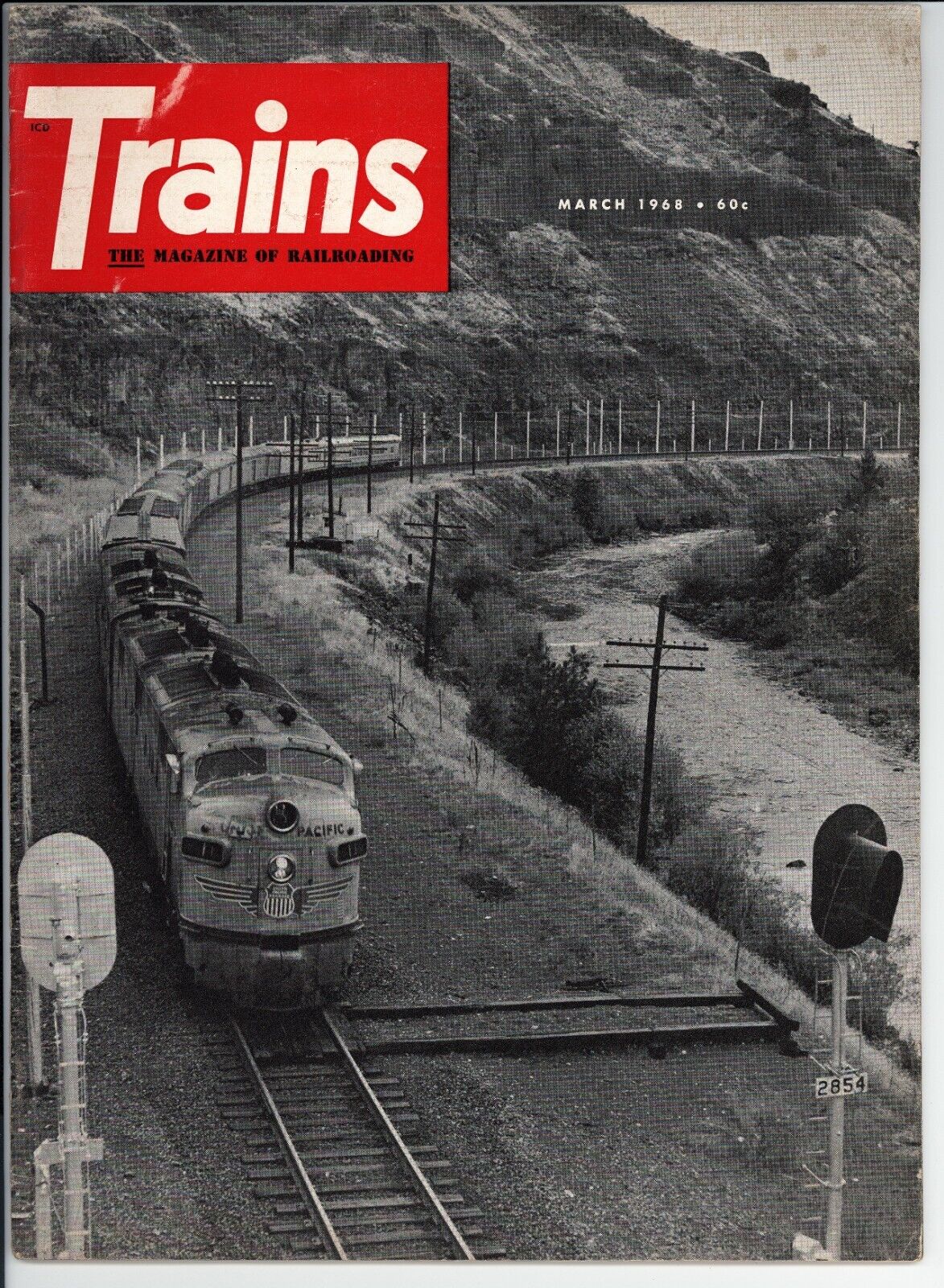 Trains Magazine March 1968 VG+ - Vintage Train/Engineering Magazine