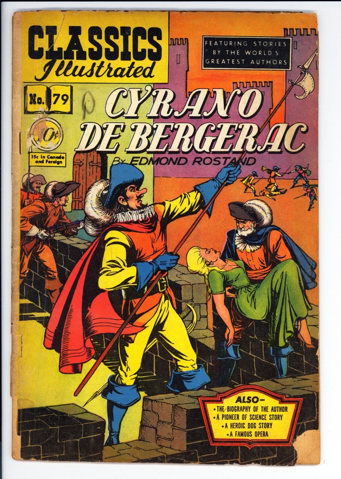 Classics Illustrated #79 GD- (1951) - Cyrano De Bergerac - HRN 78 1st Print