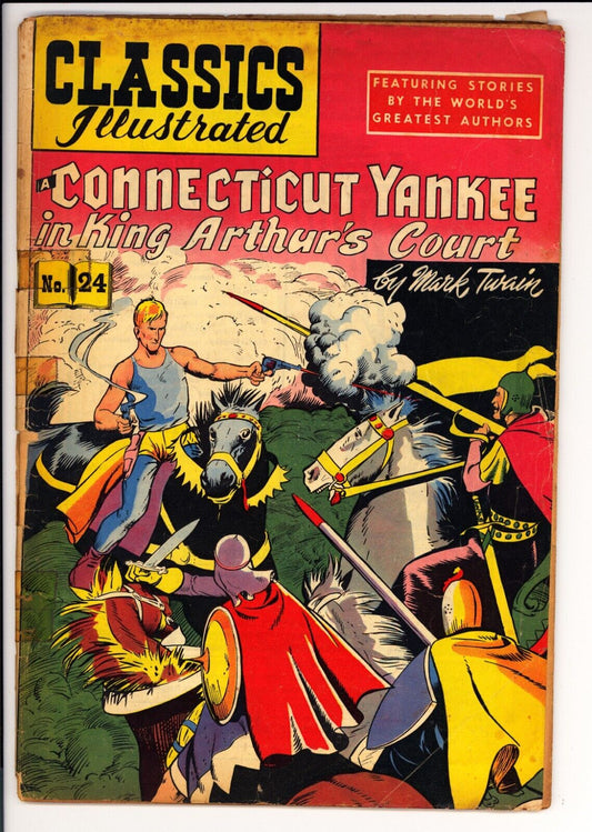 Classics Illustrated #24 FR (1945) - Yankee In King Arthur's Court - HRN 60 3rd