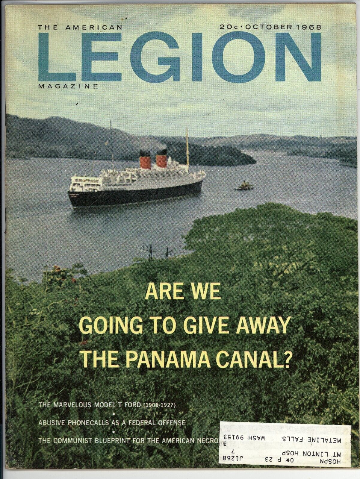 American Legion Magazine October 1968 VG - Vintage Military Magazine