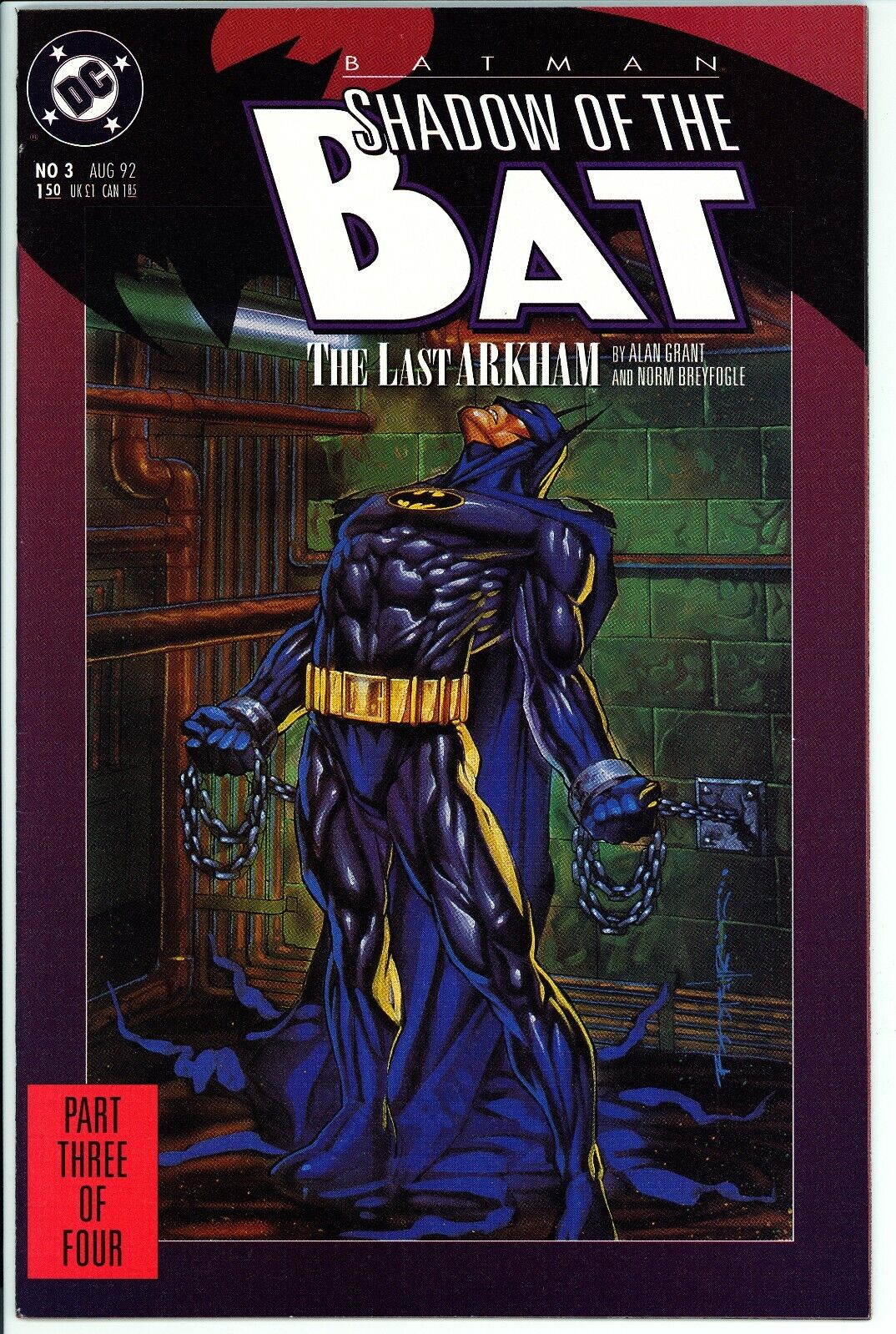 Batman: Shadow Of The Bat #3 VF- DC (1992) - 1st Appearance Of Amygdala