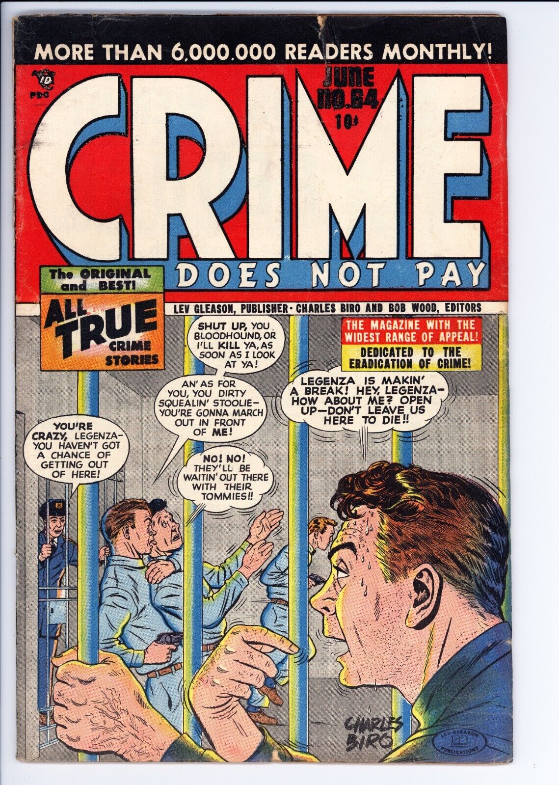 Crime Does Not Pay #64 VG/FN Lev Gleason (1948) - Referenced In S.O.T.I.