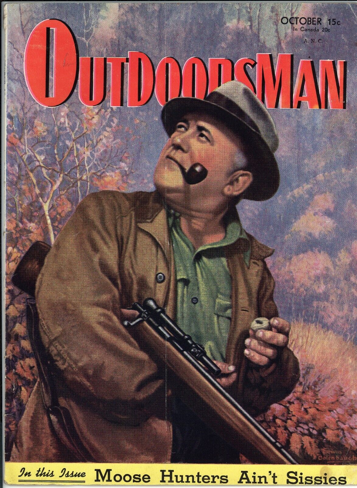 Outdoorsman October (1941) GD/VG - Painted Cover Art