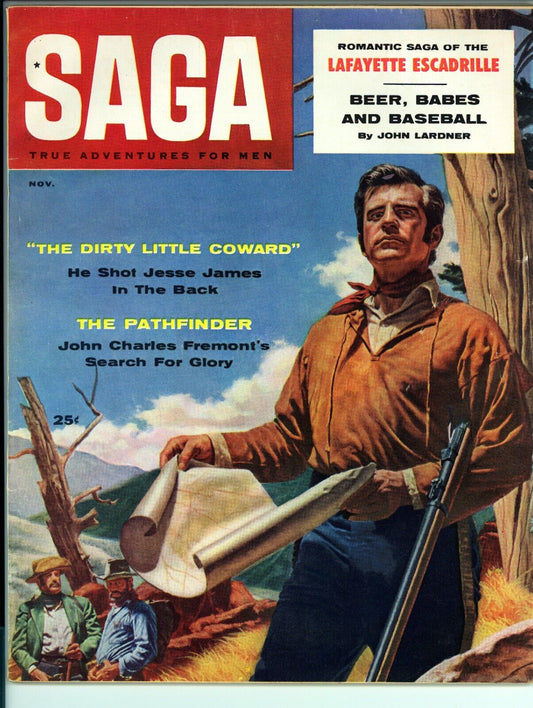 SAGA Magazine November (1957) FN- - Men's Adventure Pulp Magazine